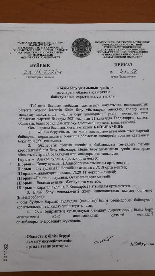 ИННОВАЦИЯЛЫҚ ЖЕТІСТІГІМІЗ